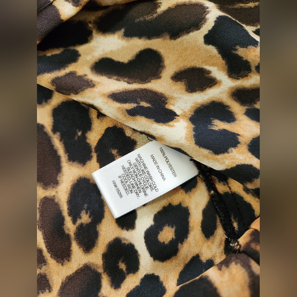 Express Leopard Print Zipper Back Sleeveless Loos… - image 8